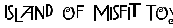 Island of Misfit Toys font preview